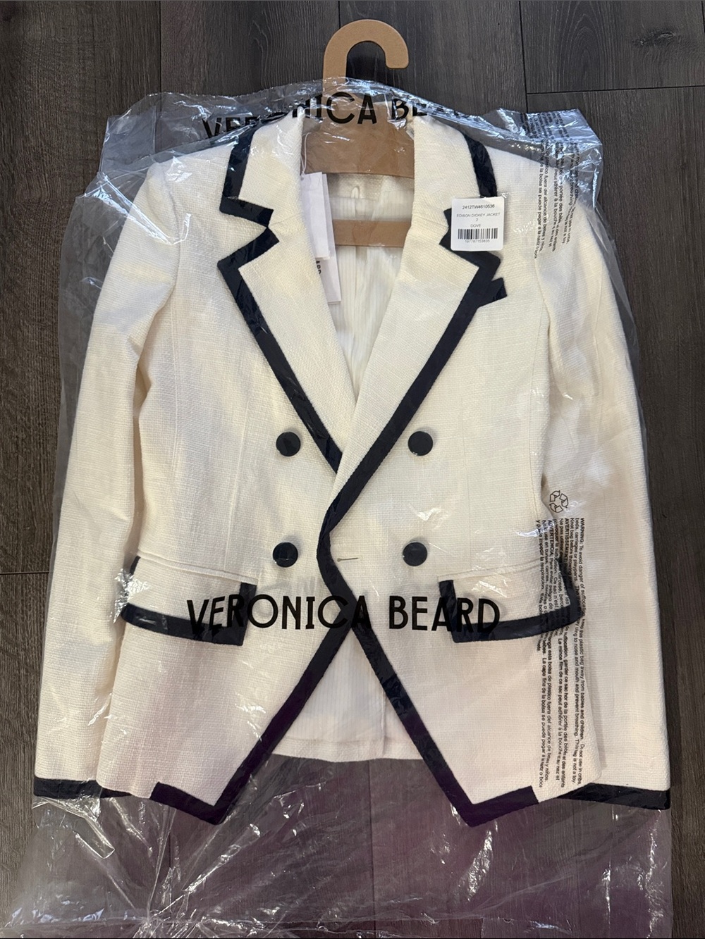 Veronica Beard Edison Dickey jacket Dove color - Picture 5 of 7